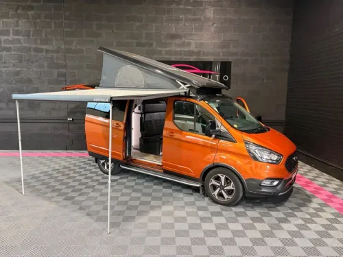 FORD TRANSIT CUSTOMNUGGET L1H1 170 ch BVA6 ACTIVE WESTFALIA - 4 COUCHAGES - DOUCHE EAU CHAUDE - CHAUFFAGE STATIONNAIRE - PANNEAU SOLAIRE - TOTALE AUTONOMIE