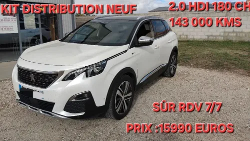 Peugeot 3008 GT/2.0 hdi 180 ch/kit distribution neuf/GARANTIE 12 MOIS