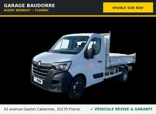 21 325 HT - Dispo rapide - Renault Master Benne L2 130ch (3t5) — 2024 — 19 070 km — Garanti 12M Garage Baudorre — Agent Renault à Floirac