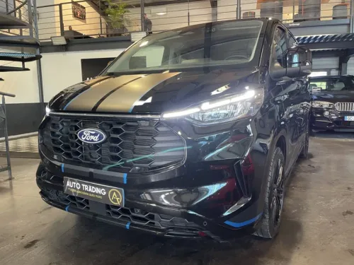 Ford transit custom fourgon 2.0 ecoblue 170 bva8 sport 1er main portes laterales electrique attelage carplay camera 360 jantes 1