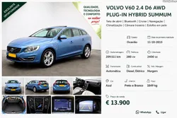 Volvo V60 Volvo V60 D6 AWD Plug-in Hybrid Summum 280cv 2013