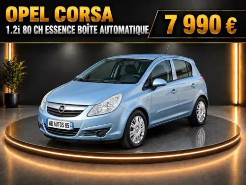 OPEL CORSA 1.2i 80 CH ESSENCE BOÎTE AUTOMATIQUE