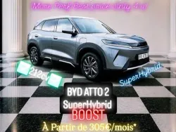 BYD Atto 2 DM-i BOOST 212 CH – NEUF DÈS 305 -MOIS