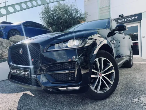 Jaguar F-PACE 2.0L 180CH R-Sport + SIEGES ELECTRIQUES/CHAUFFANTS + 2EME MAIN + ATTELAGE + CAMERA DE RECUL + HAYON ELEC + GARANTIE 12 MOIS