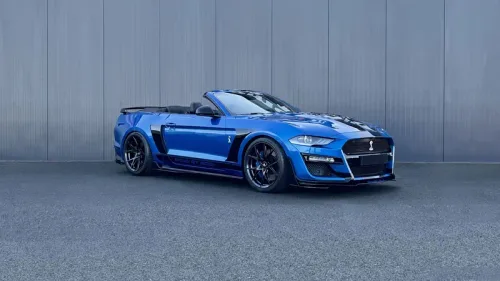 2 MUSTANG CABRIOLET LOOK SHELBY GT 500 SUR BASE GT V8 450cv BVA10 – MALUS & COC INCLUS – 1ère MAIN – 07/2018-02/2020 – PROCHE DU NEUF – FULL OPTIONS – ÉCHAPPEMENT SPORT PERFO CLAPETS – GARANTIE 1 AN