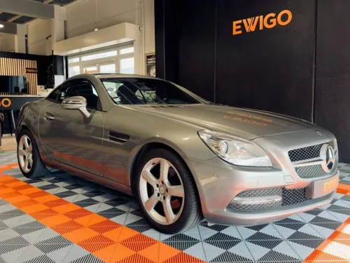 Mercedes SLK Classe 200 184ch blueffency grise roadster-cuir-clim-sieges chauffants-ventiles-km garantie- vf tbe